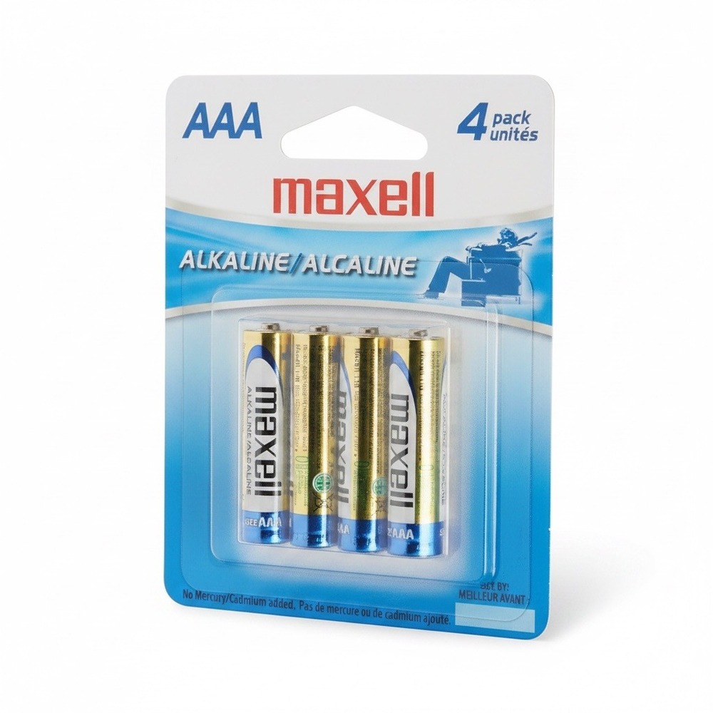 Pack of 1 MAXELL Ready-to-go Long Lasting and Reliable Alkaline AAA Battery 4 CT